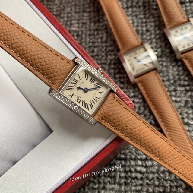 卡地亚手表 Cartier经典款法国坦克Cartier Tank Franaise系列 女装腕表 gjs1824